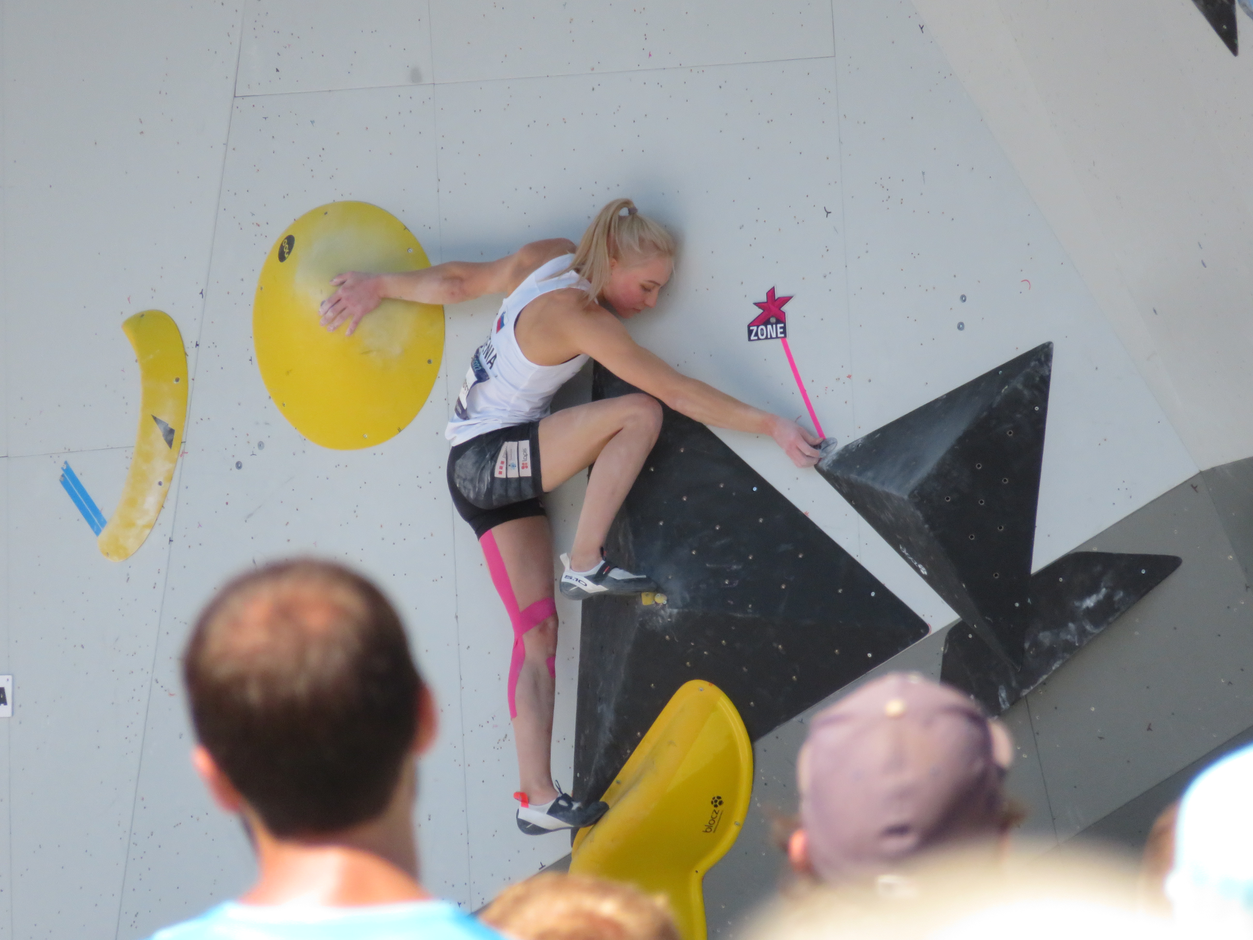 Janja Garnbret en compétition à Munich